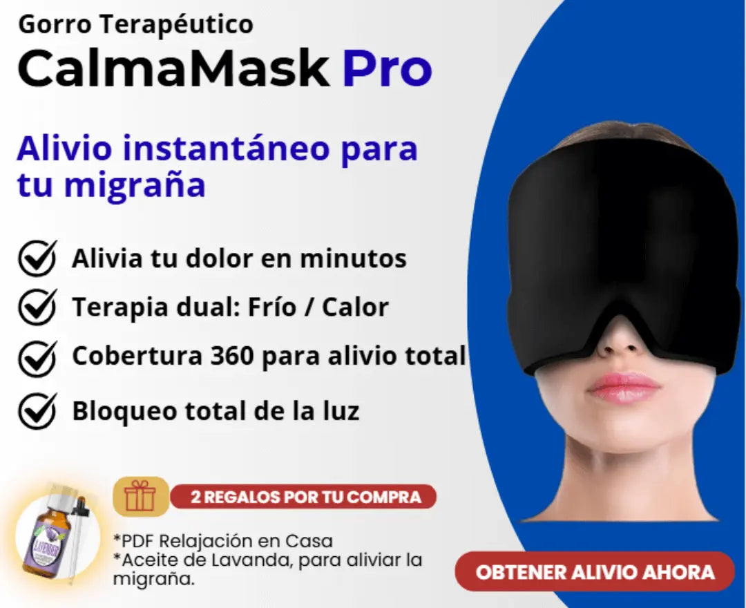 Gorro Terapéutico CalmaMask Pro- Alivio para Migraña